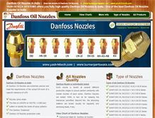 Tablet Screenshot of danfossoilnozzles.com